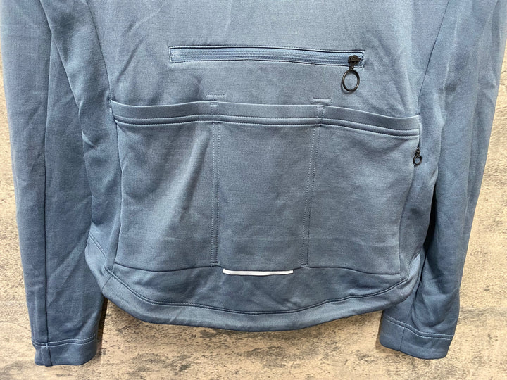 JT082 ラファ Rapha BREVET LONG SLEEVE JERSEY 長袖 サイクルジャージ 青 S