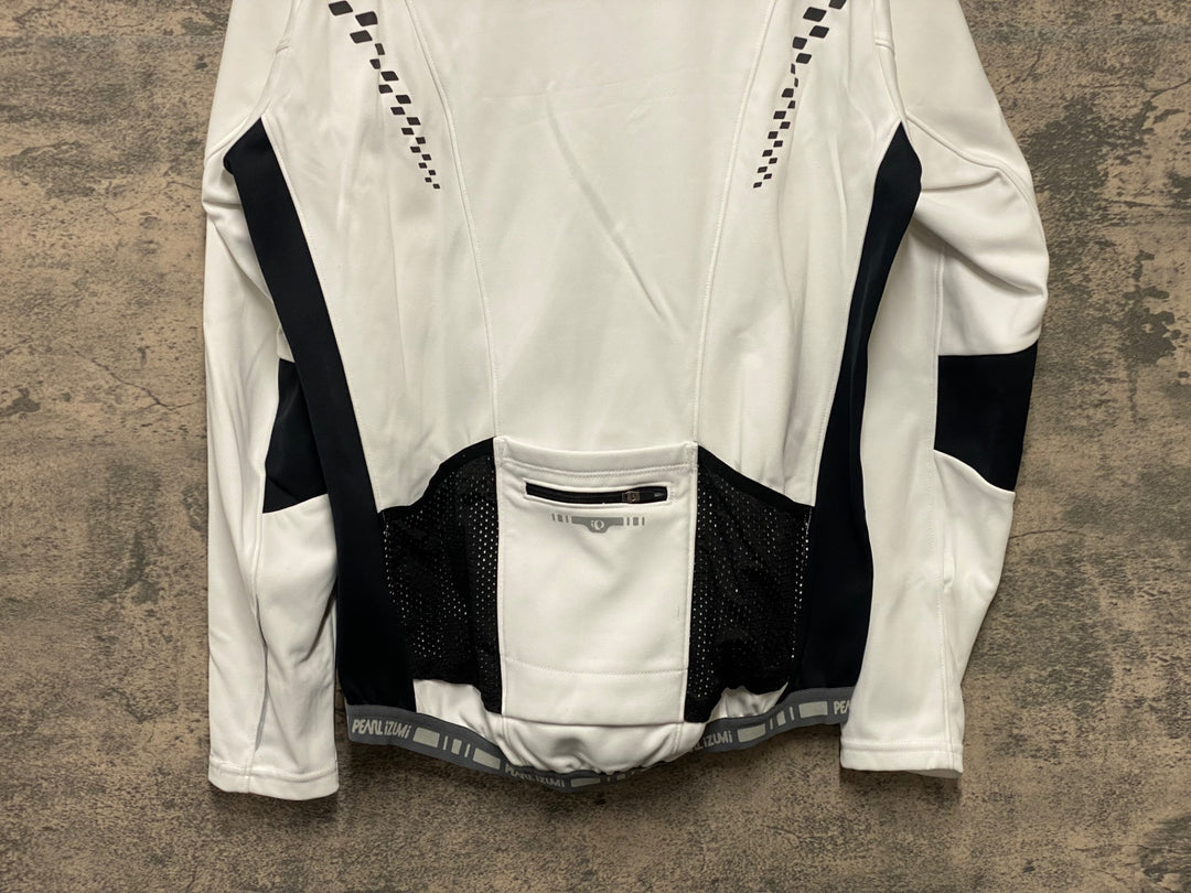 KG091 パールイズミ PEARL iZUMi 長袖 サイクルジャージ 白 M 裏起毛