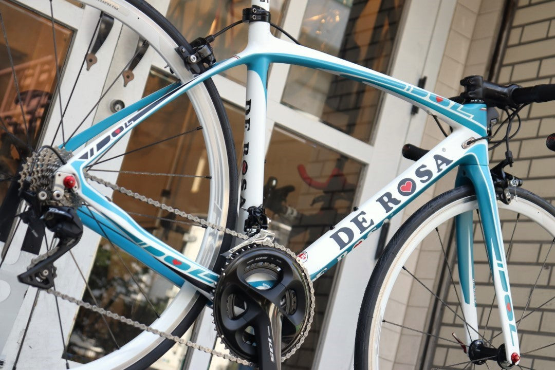 訳アリ デローザ DE ROSA アイドル IDOL 2015モデル 49.5サイズ シマノ 105 R7000 11S カーボン ロードバイク 【横浜店】