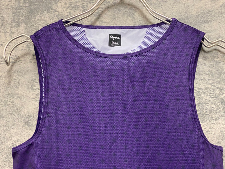 JX636 ラファ Rapha ODE TO THE SUN SOUPLESSE BASE LAYER SLEEVELESS ノースリーブ ベースレイヤー 紫 レディース S