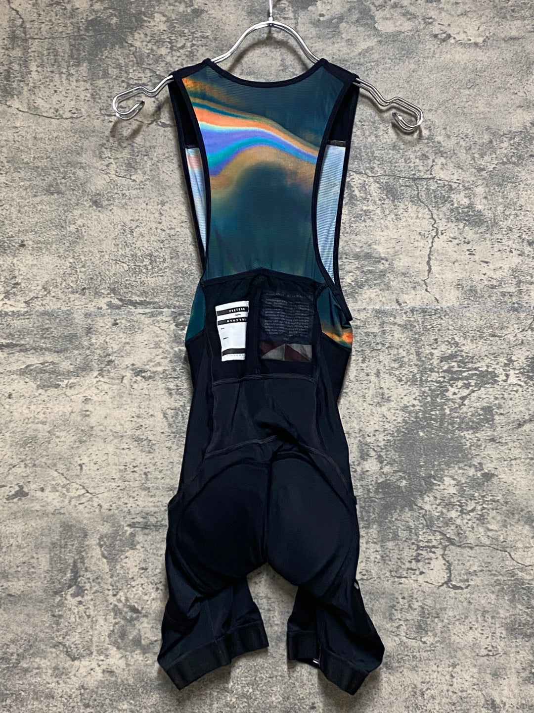 KN953 ラファ Rapha ATHLETES CARGO PRO TEAM BIB SHORTS ビブショーツ 黒緑 XS ※一部ゴム切れ