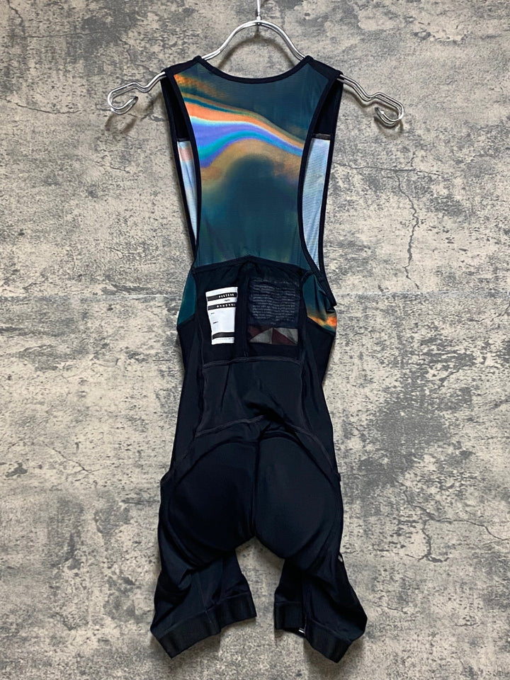 KN953 ラファ Rapha ATHLETES CARGO PRO TEAM BIB SHORTS ビブショーツ 黒緑 XS ※一部ゴム切れ
