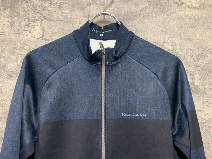 KP909 カペルミュール KAPELMUUR 長袖 サイクルジャージ 紺 黒 L 裏起毛