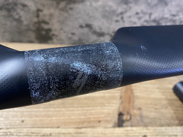 JP355 スペシャライズド SPECIALIZED S-WORKS AEROFLY カーボンドロップハンドル Φ31.8 C-C400mm ※ケーブルカバー欠品、クランプ部凹みの為ジャンク