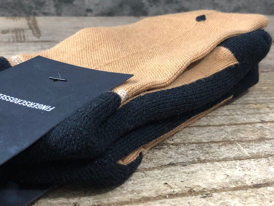 JX451 フィンガークロス Fingerscrossed MERINO サイクルソックス 黒 カーキ 39-42
