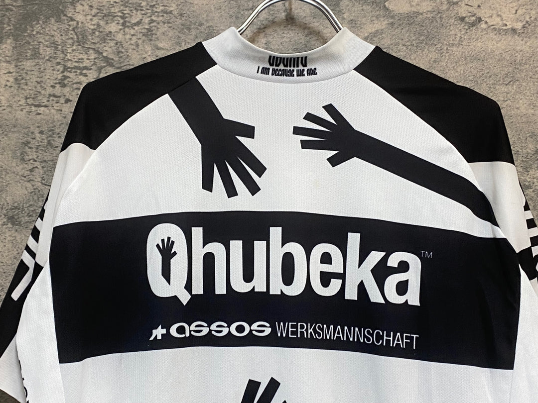 KR428 アソス ASSOS TEAM QUBEKA 半袖 サイクルジャージ 白 3XL