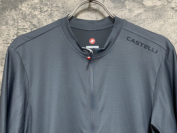 KE157 カステリ CASTELLI ESPRESSO 2 半袖 サイクルジャージ グレー XL
