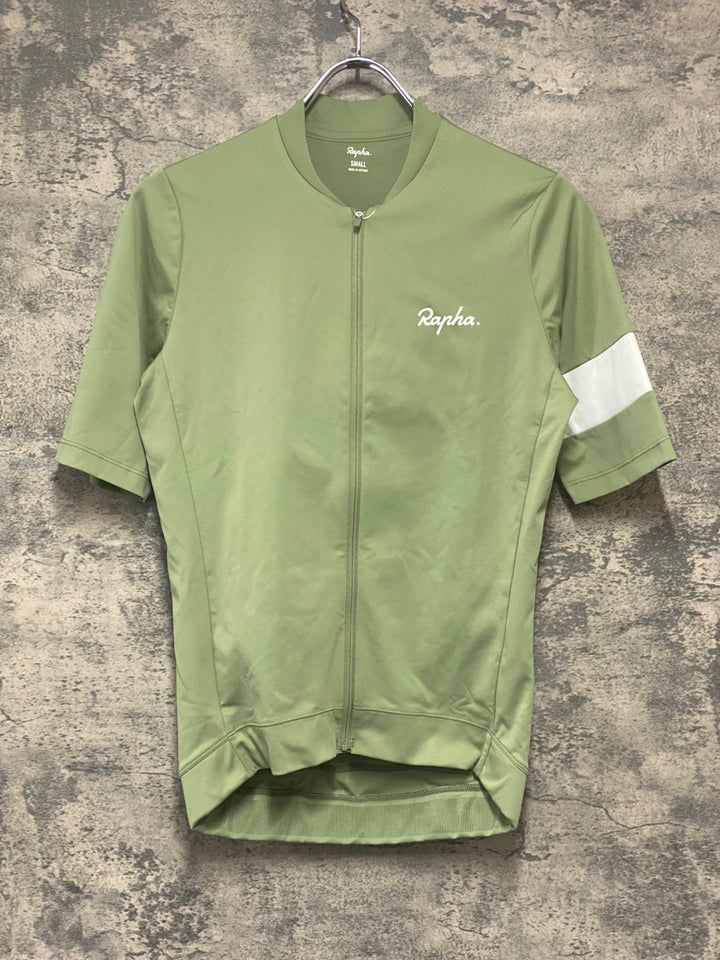JZ018 ラファ Rapha CORE JERSEY 半袖 サイクルジャージ 緑 S