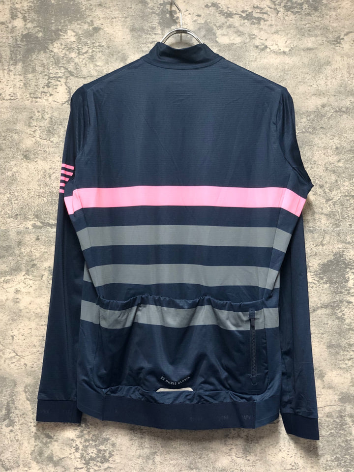 KN767 ラファ Rapha RCC PRO TEAM LONG SLEEVE JERSEY 長袖 サイクルジャージ 紺 L