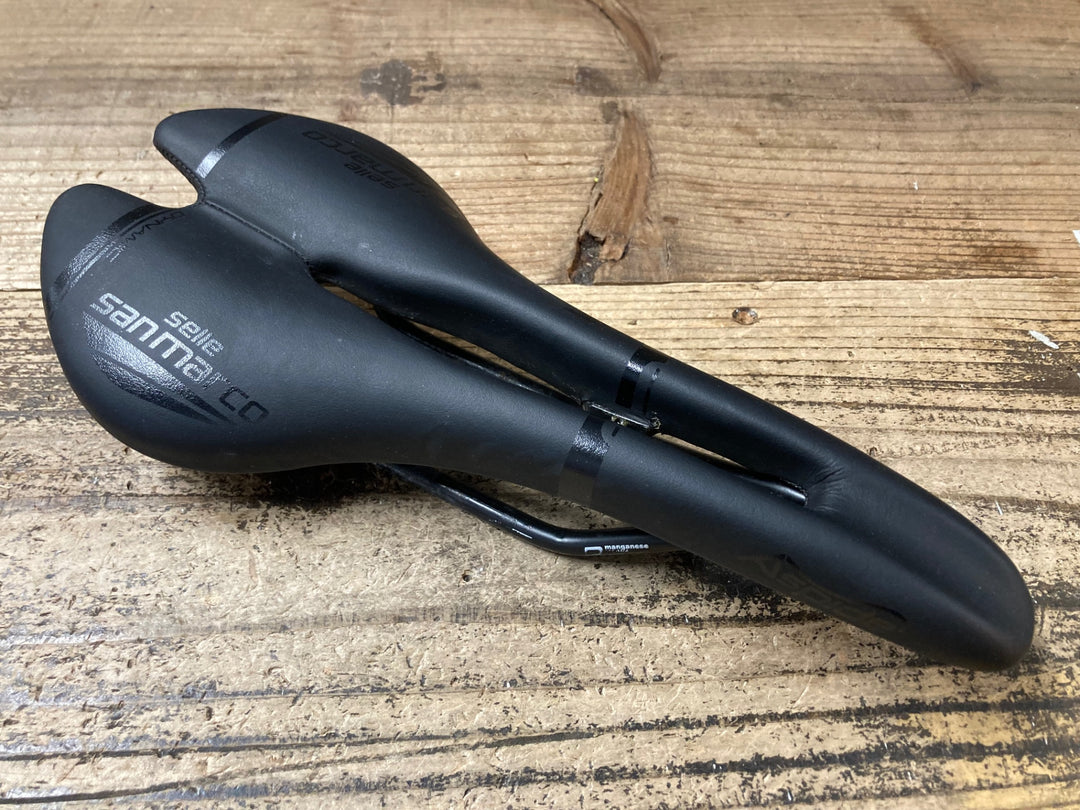 JX030 サンマルコ san marco Aspide Dynamic サドル 黒 NARROW MANGANESEレール