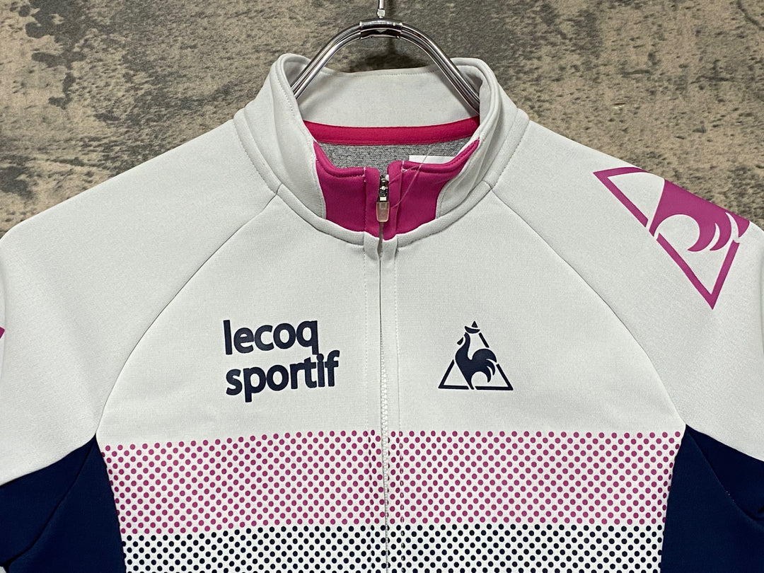 JT494 ルコックスポルティフ le coq sportif 長袖 サイクルジャージ 白 M レディース