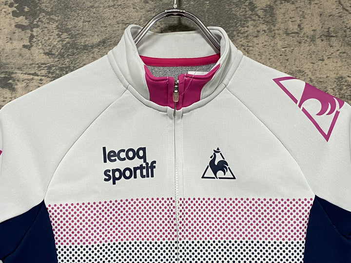 JT494 ルコックスポルティフ le coq sportif 長袖 サイクルジャージ 白 M レディース