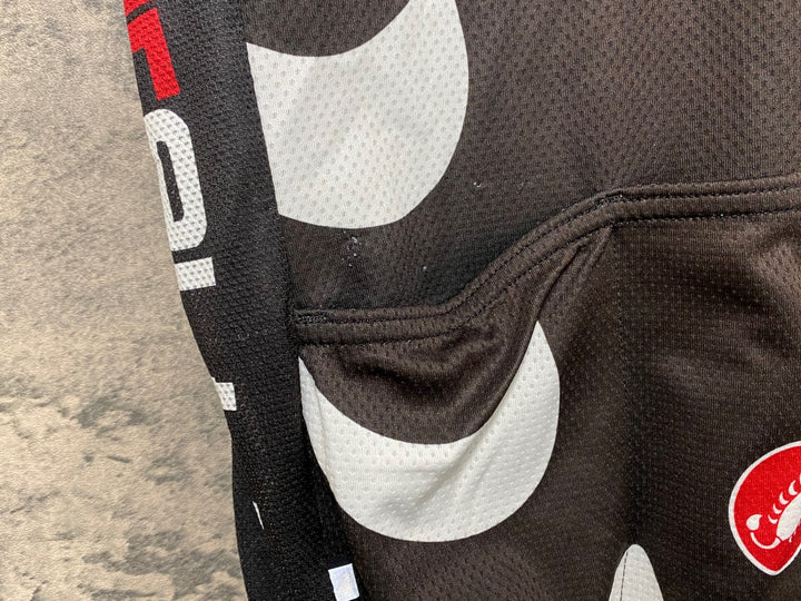 JV190 カステリ CASTELLI 半袖 サイクルジャージ 黒 S