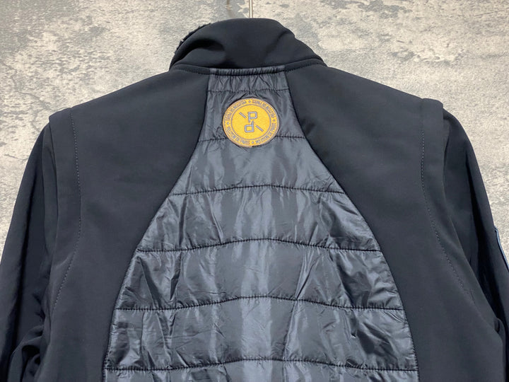 KG352 プロトンドパリ  Peloton de Paris Atlas Puffy Jacket /Gilet 長袖 サイクルジャケット ジレ 黒 S 裏起毛
