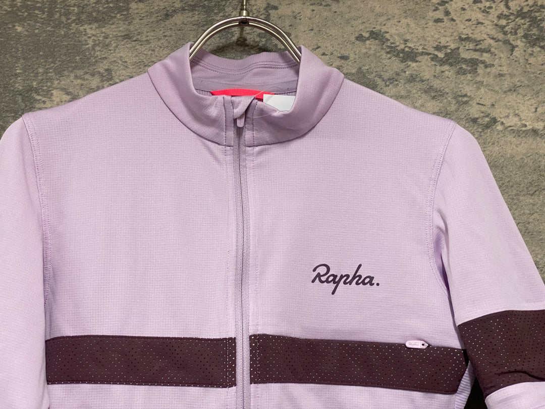 KH093 ラファ Rapha BREVET LIGHTWEIGHT JERSEY 半袖 サイクルジャージ 紫 XS