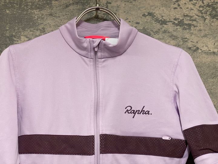 KH093 ラファ Rapha BREVET LIGHTWEIGHT JERSEY 半袖 サイクルジャージ 紫 XS