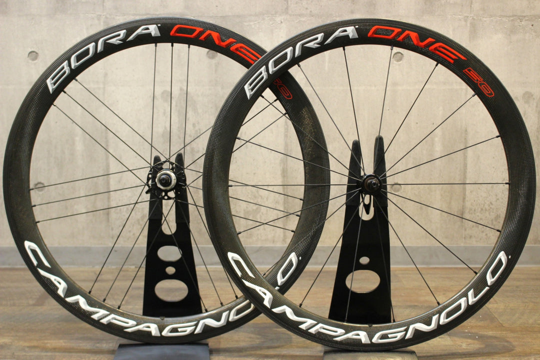 カンパニョーロ CAMPAGNOLO ボーラワン BORA ONE 50 カーボン クリンチャー シマノ 11S/12S ホイールセット 17C 【名古屋店】
