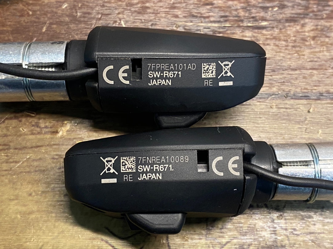 JD226 シマノ SHIMANO SW-R671 TT/トライアスロン DHバー シフトスイッチ ※ケーブル破損のためジャンク