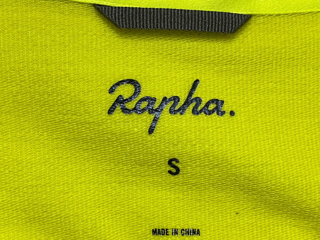 JQ781 ラファ Rapha WINDBLOCK WINTER JERSEY 長袖 サイクルジャージ 黄 S 裏起毛