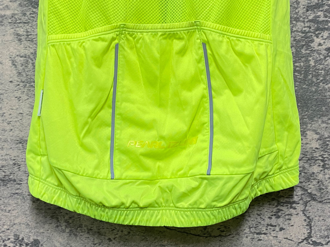 JZ839 パールイズミ PEARL iZUMi ジレ サイクルベスト 黄 S