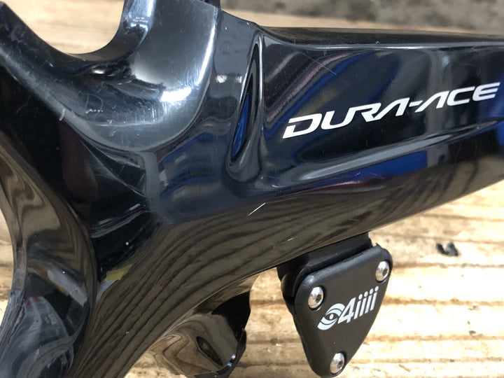 IS934 シマノ SHIMANO デュラエース DURA-ACE FC-R9100 クランクアーム 165mm 4IIII両足計測パワーメーター付属 ※右ベース部分割れのためジャンク