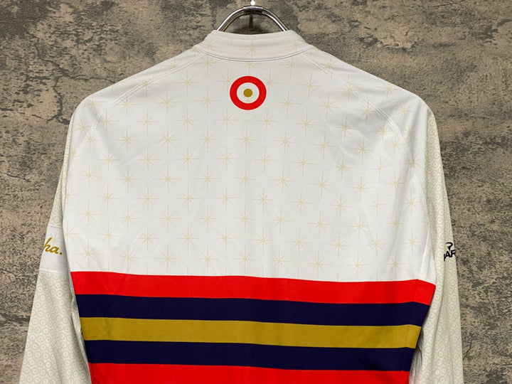 KN956 ラファ Rapha L/S CORE JERSEY WIGGINS 長袖 サイクルジャージ 白 S 裏起毛