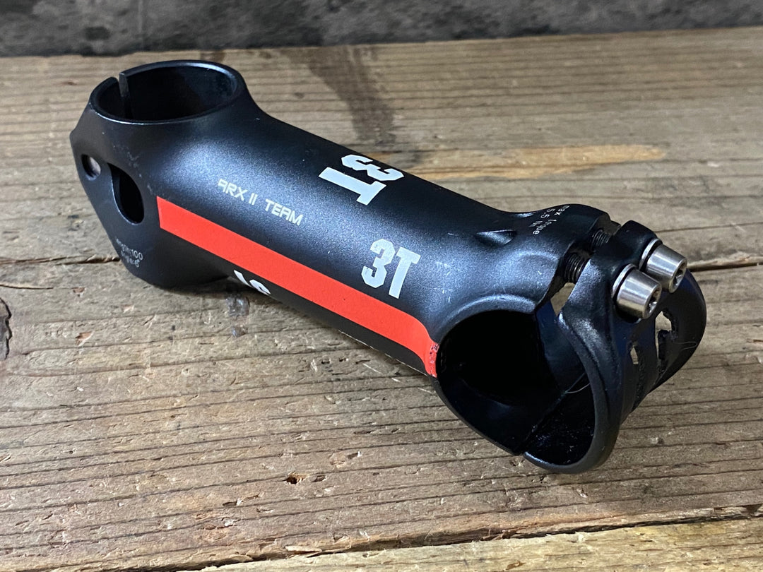 KR181 3T ARX Ⅱ TEAM アルミ ステム 黒 赤 100mm Φ31.8 OS ※ボルト欠品