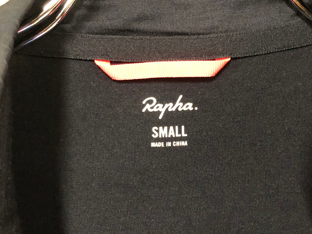 JF776 ラファ Rapha BREVET LONG SLEEVE WINDBLOCK JERSEY 長袖 サイクルジャージ 紺 S