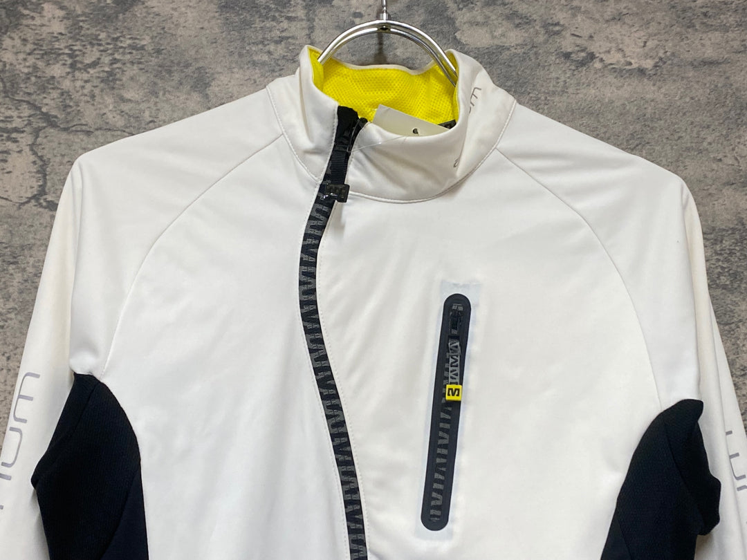 KM215 マヴィック MAVIC 長袖 ウィンドジャケット 白 S スレあり