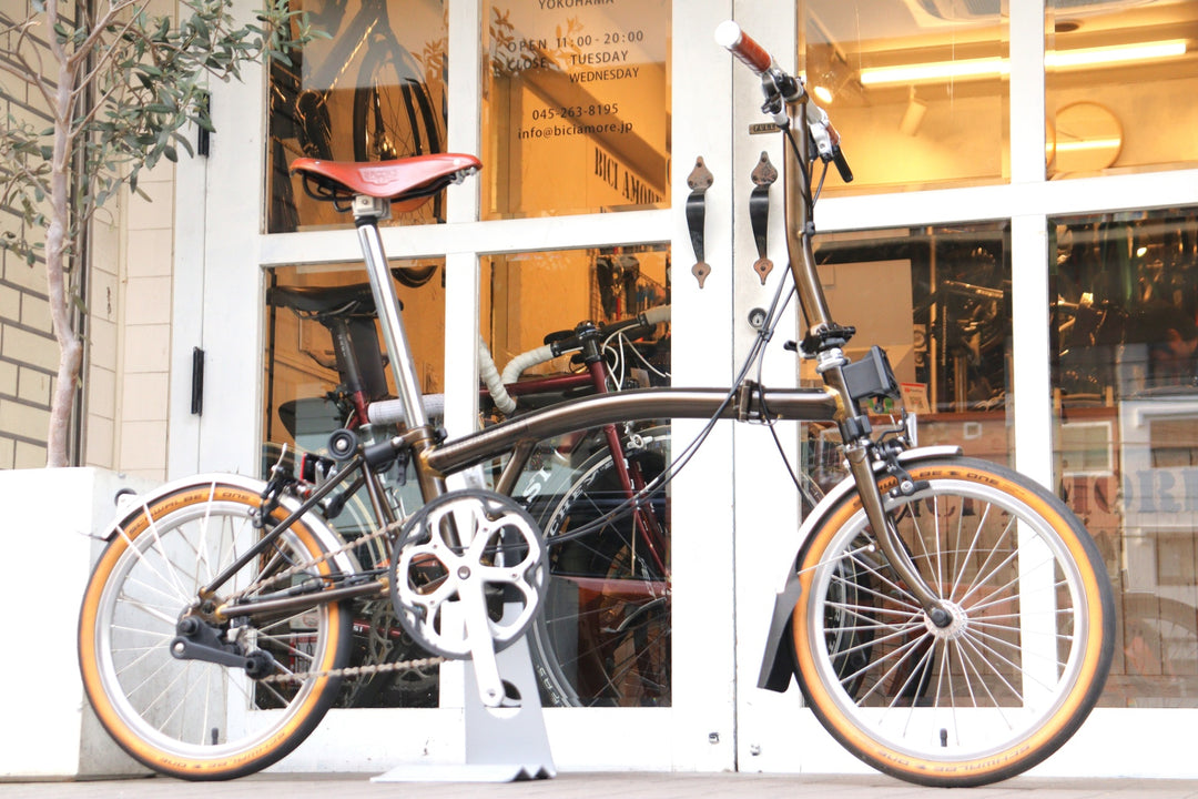 ブロンプトン BROMPTON C LINE URBAN LOW S2L 2022モデル RAWカラー ブラックラッカー ミニベロ 折り畳み 小径車 【横浜店】