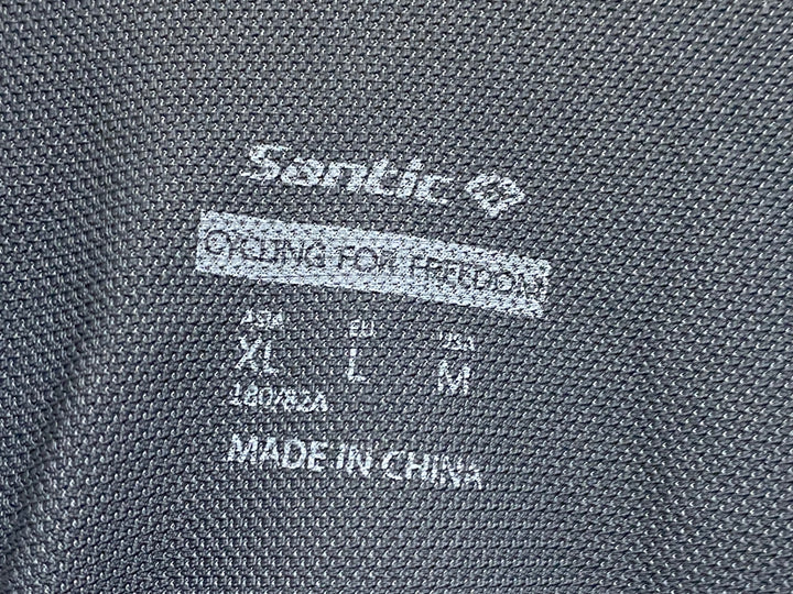 JN993 サンティック Santic ビブタイツ ダークグレー XL 裏起毛 ※スレあり