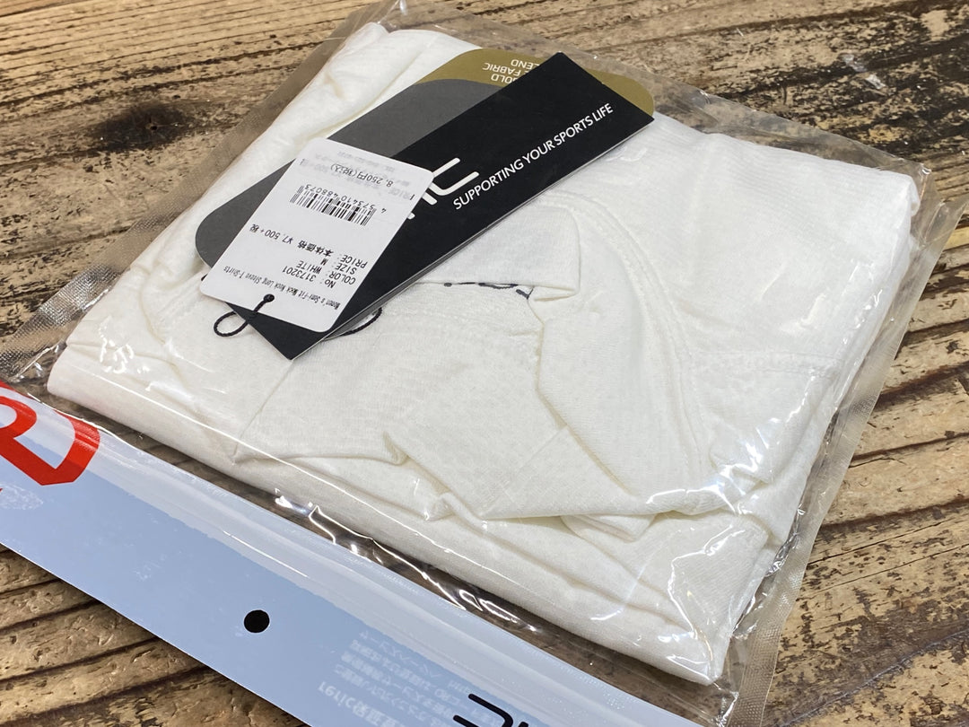 JW021 レリック reric Women's Semi-Fit Neck Long Sleeve T-Shirts 長袖ベースレイヤー 白 M レディース