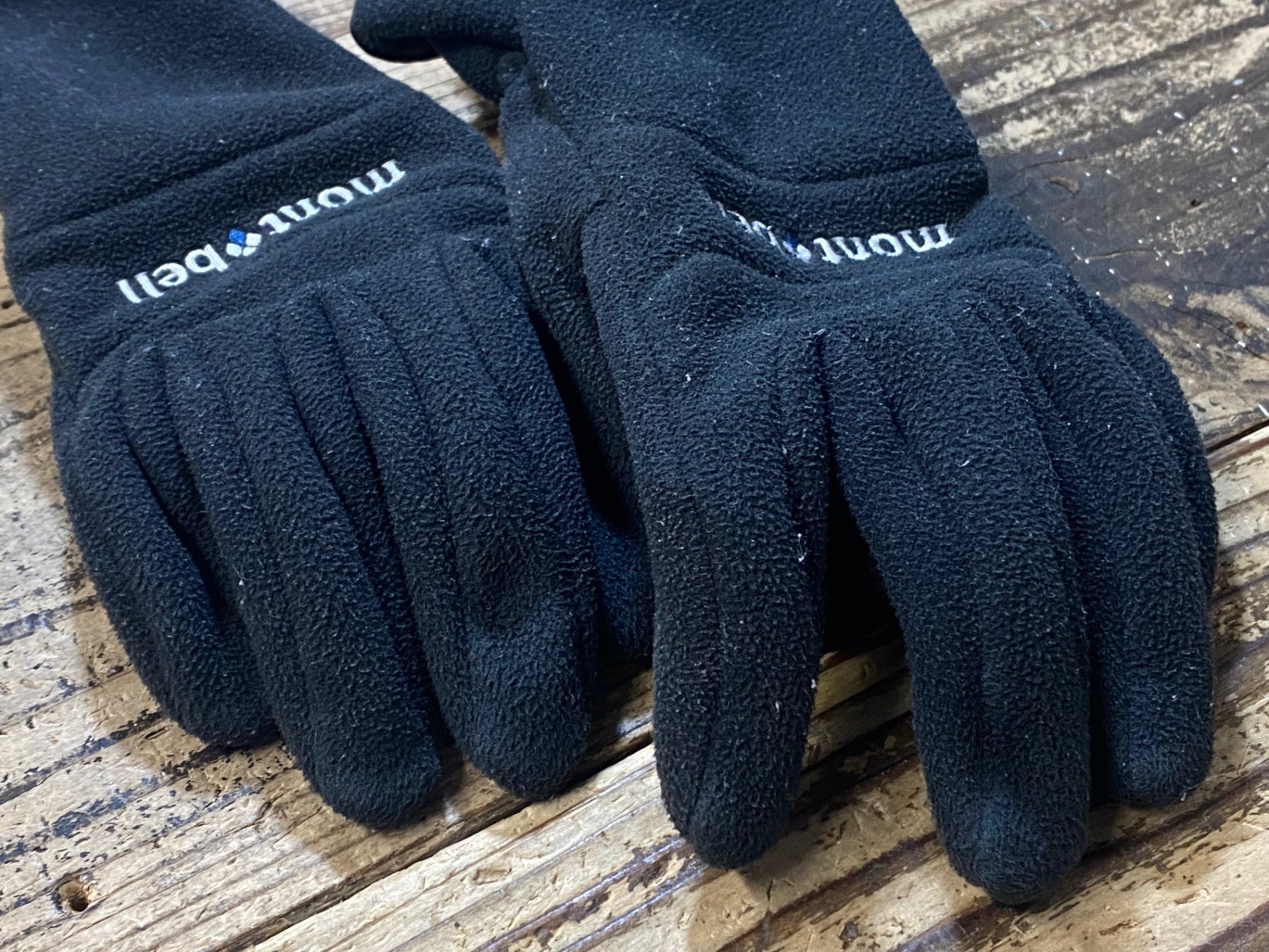 JW745 モンベル mont-bell 長指 グローブ 黒 S 裏起毛 GORE-TEX