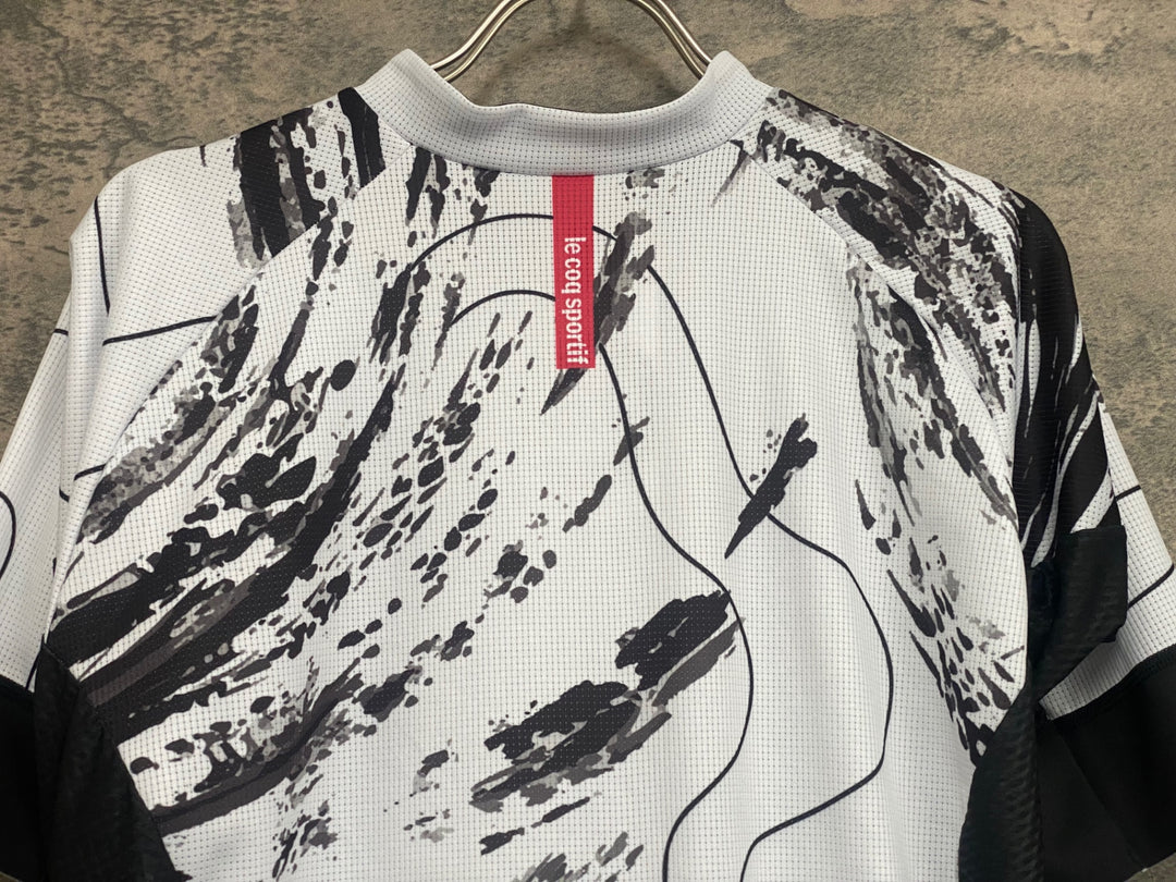 JN359 ルコックスポルティフ le coq sportif 半袖 サイクルジャージ 白 L