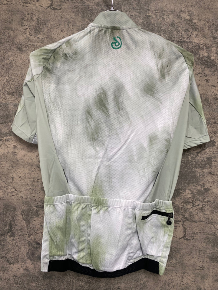 JV983 レリック reric Fuzzy Womens Standerd Jersey 半袖サイクルジャージ レディース M 白