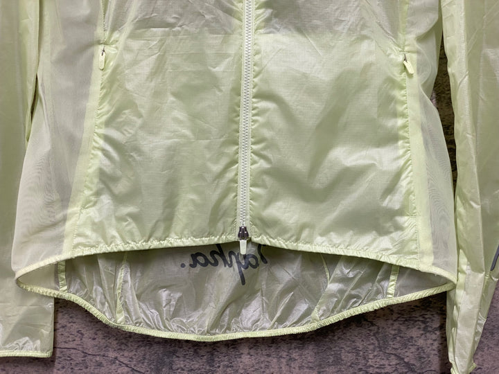 KG835 ラファ Rapha WOMEN’S BREVET WIND JACKET 長袖 ウインドブレイカー 黄緑 S レディース
