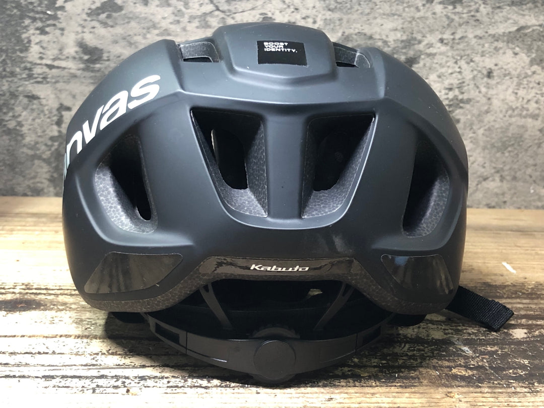 JQ061 カブト kabuto キャンバス CANVAS ヘルメット M/L 57-59cm 黒 ※令和6年8月製造