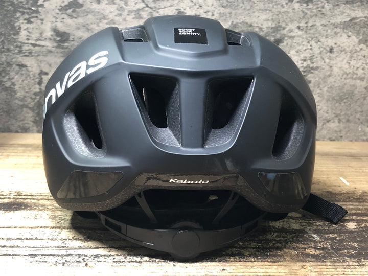 JQ061 カブト kabuto キャンバス CANVAS ヘルメット M/L 57-59cm 黒 ※令和6年8月製造