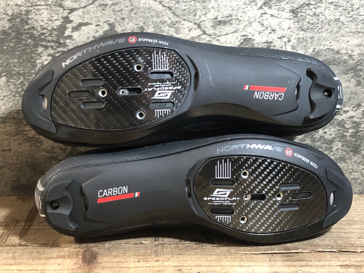 JZ681 ノースウェーブ Northwave ストーム カーボン Storm CARBON ビンディングシューズ 26.6㎝ グレー/レッド 未使用品