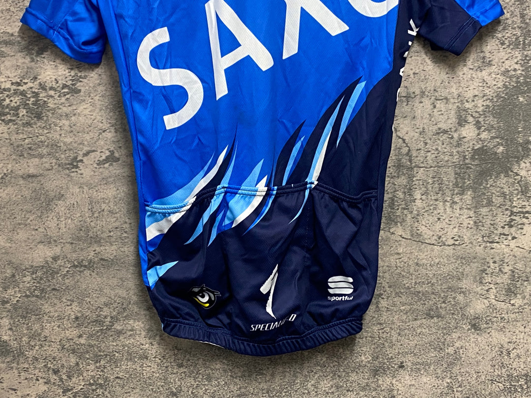 JV215 スポーツフル sportful 半袖 サイクルジャージ 青 M SAXO BANK