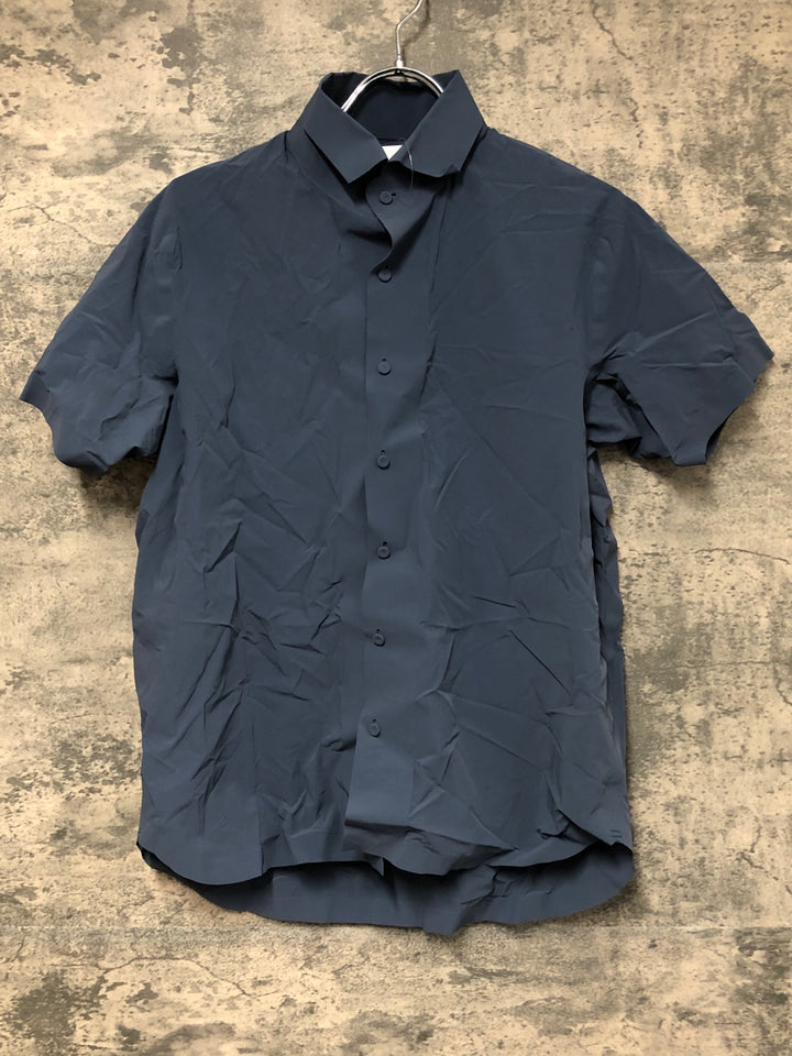 JV850 デサント DESCENTE DAMNGA61 カラーシャツ ブルーグレー M ※汚れ