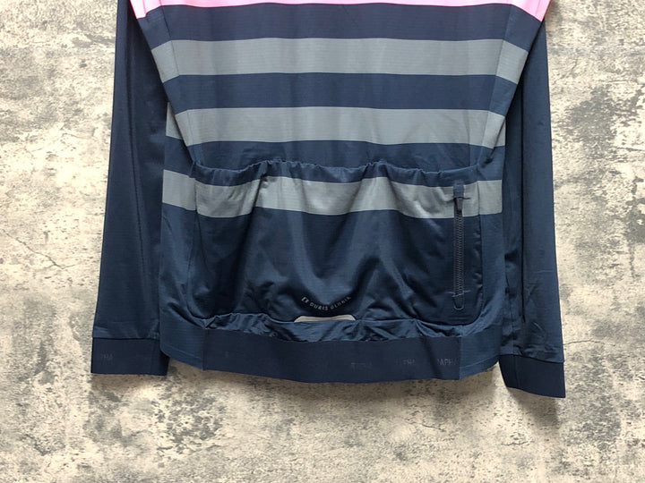KN767 ラファ Rapha RCC PRO TEAM LONG SLEEVE JERSEY 長袖 サイクルジャージ 紺 L