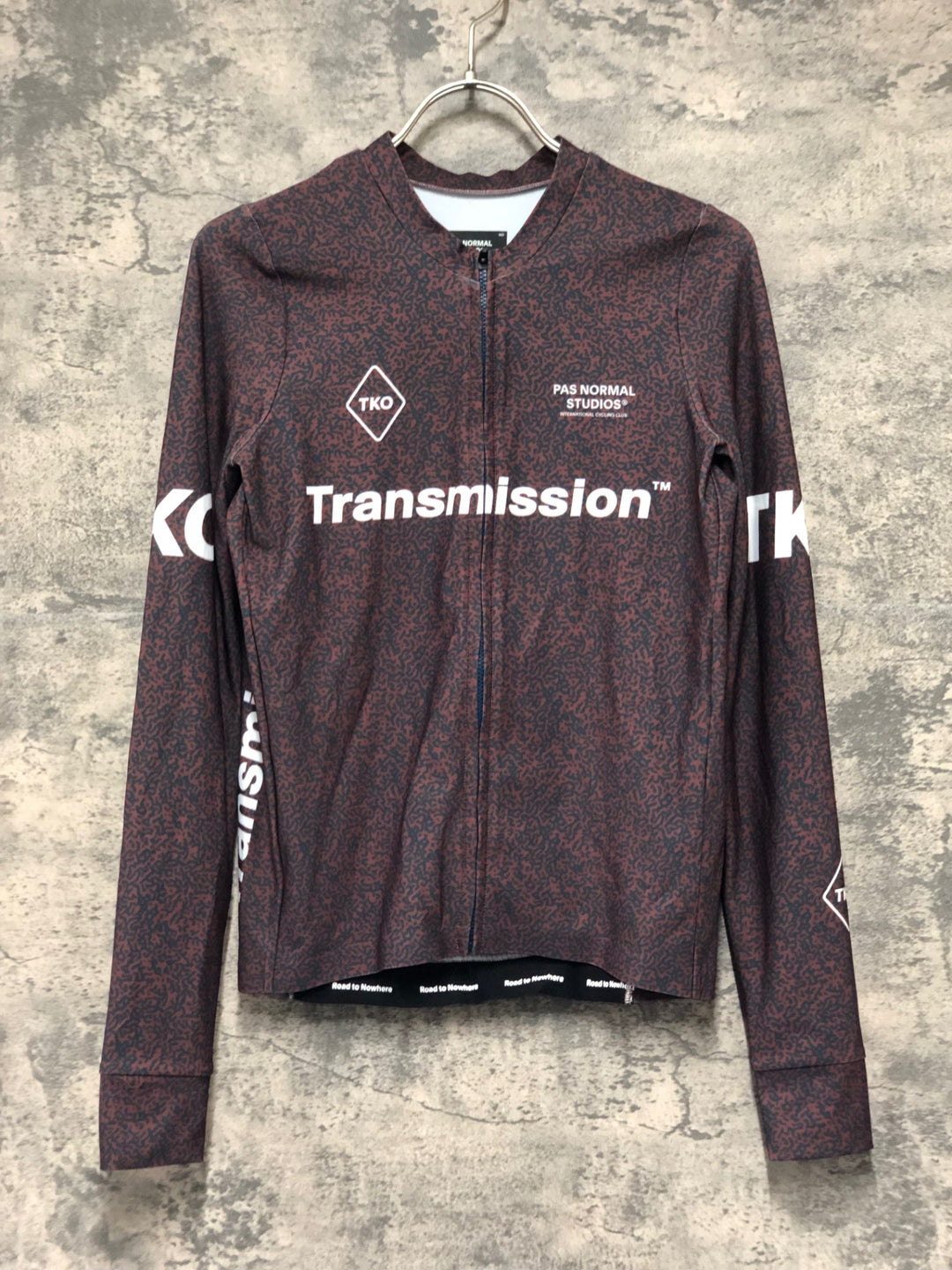 KK154 パスノーマルスタジオ PAS NORMAL STUDIOS MEN'S T.K.O MECHANISM LONG SLEEVE JERSEY TRANSMISSION 長袖 サイクルジャージ Sサイズ