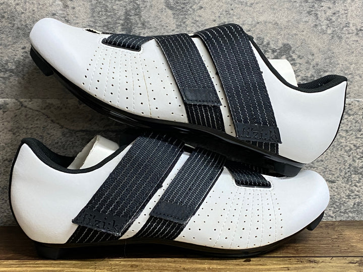 JY007 フィジーク fizik TEMPO R5 POWERSTRAP shoes ビンディングシューズ 3穴 白 EU41.5