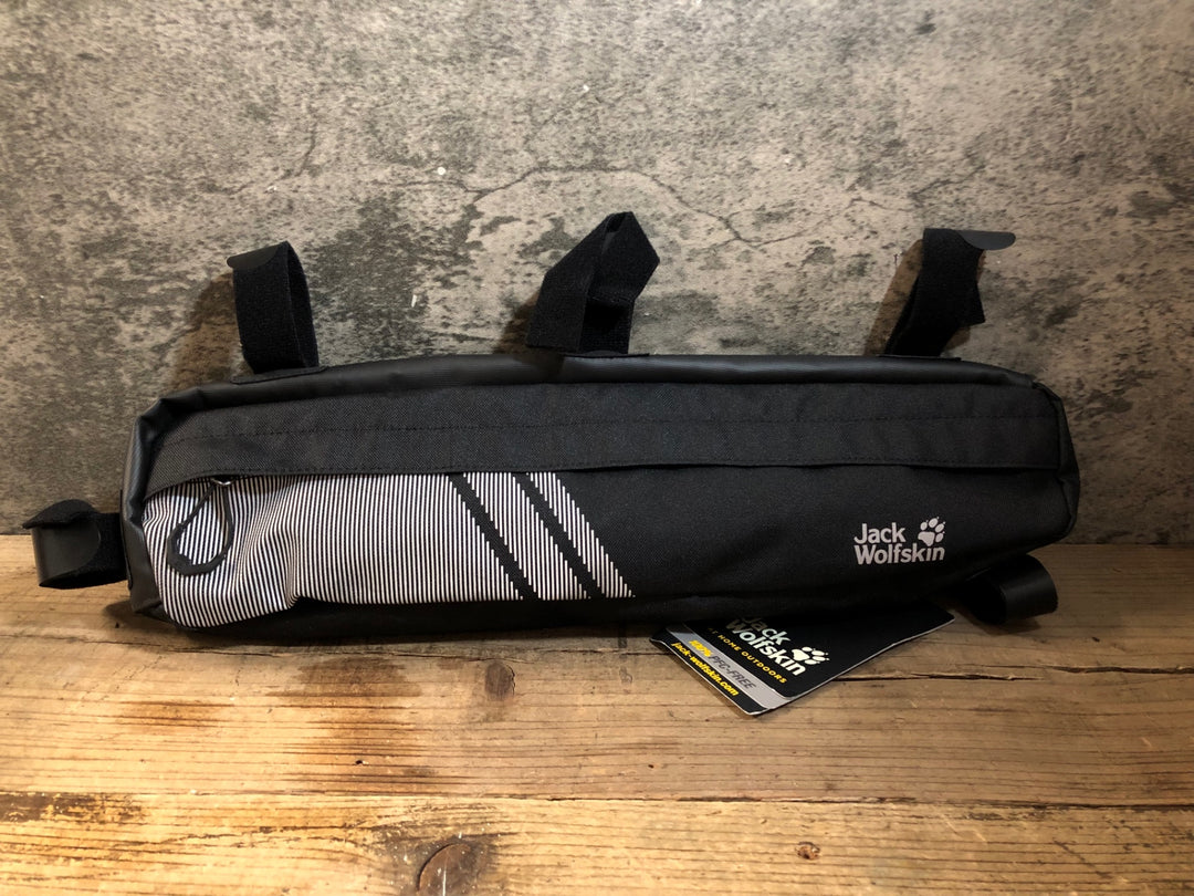 KE576 ジャックウルフスキン Jack Wolfskin トップチューブフレームバッグ ブラック
