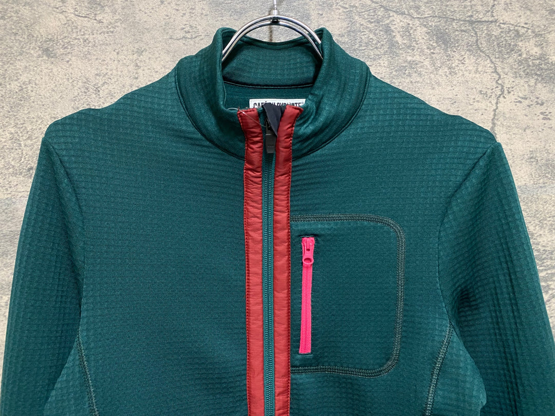 KS236 カフェドシクリステ cafe du cycliste LORENNE 長袖 サイクルジャージ 緑 S