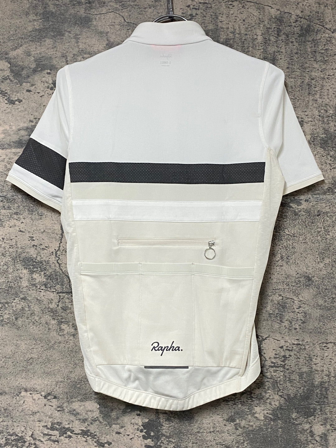 KJ683 ラファ Rapha BREVET LIGHTWEIGHT JERSEY 半袖 サイクルジャージ 白 ベージュ XS