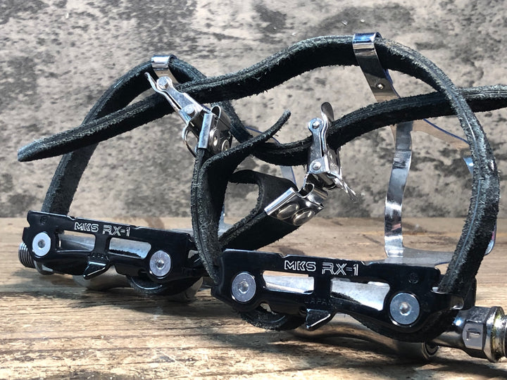 JN288 三ヶ島 MKS RX-1 フラットペダル njs トゥークリップ
