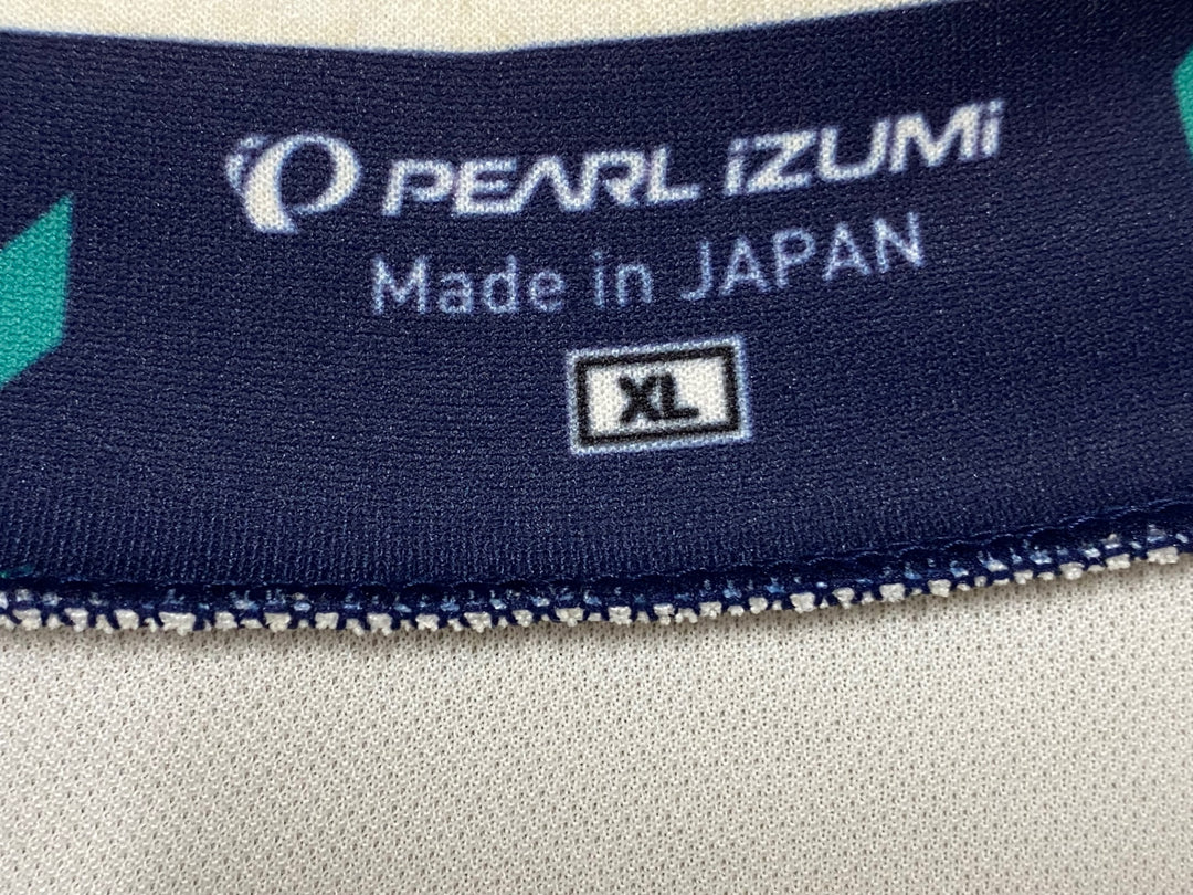 JP542 パールイズミ PEARL iZUMi 半袖 サイクルジャージ 白 グレー XL