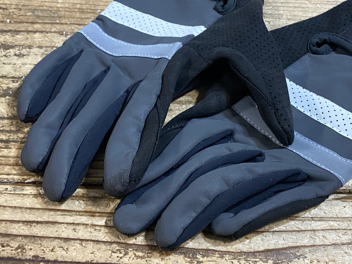 KE009 ラファ Rapha 長指 グローブ グレー S 裏起毛